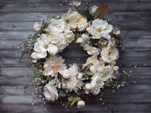 White Wedding Wreath