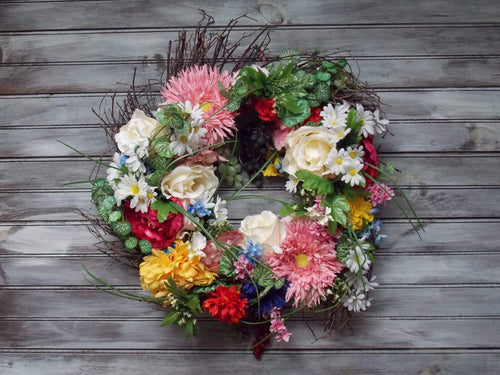 Large Grapevine Grapes Door Wreath