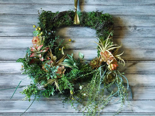 Succulents Door Wreath 