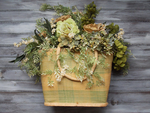 Large Green Door Wreath