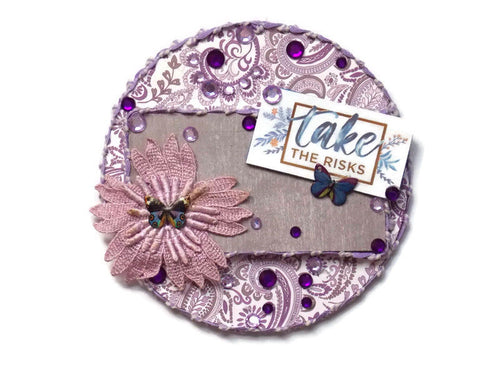Purple Paisley Greeting Card