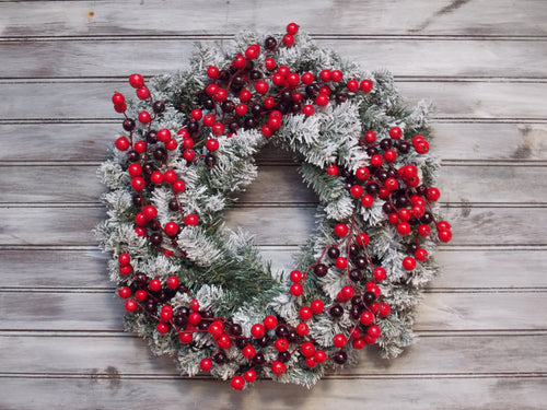 Winter Red and Green Wreath